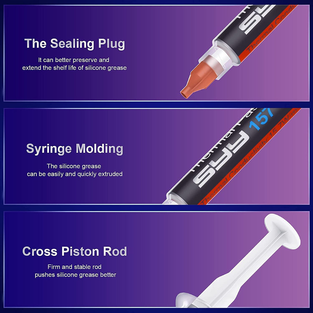 High-Performance 2g Thermal Paste for CPUs - Optimal Heat Transfer Solution