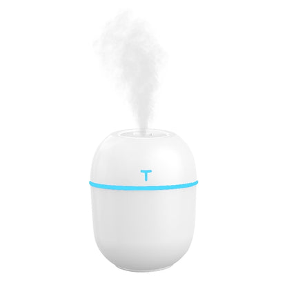 Vibrant Mini USB Humidifier - Perfect for Home, Office, and Car! Auto Shut-Off, Dual Mist Modes, Ultra Quiet (White)
