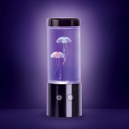 Multicolor Jellyfish Night Light Lamp - 9" USB Powered with Easy Mode Switching
